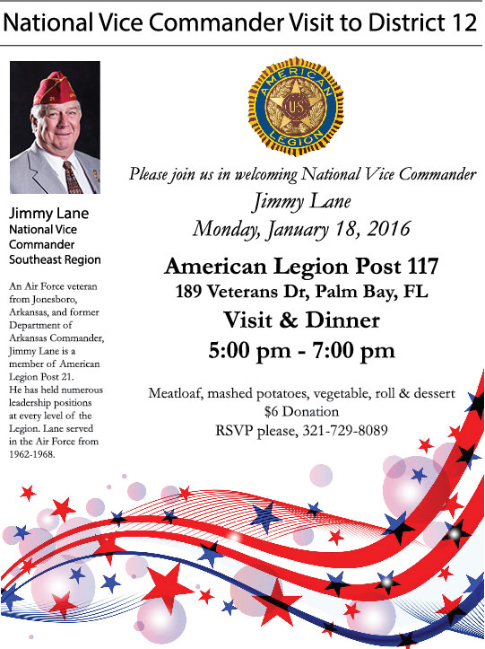 National Vice Commanders Visit Post 117